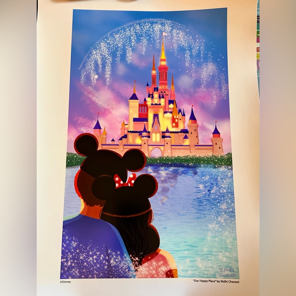 Disney World Magic Kingdom “Our Happy Place” art print